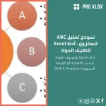 نموذج تحليل ABC للمخزون - أداة Excel لتصنيف المواد