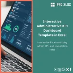 Interactive Administrative KPI Dashboard Template in Excel