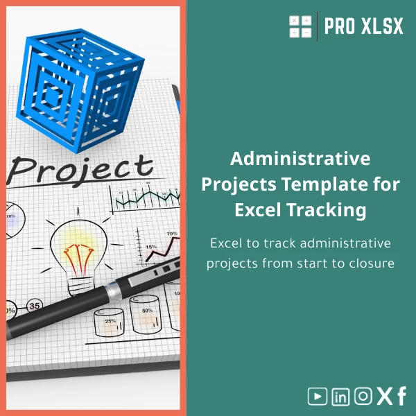 Administrative-projects-template-en263 Administrative Projects Template for Excel Tracking - Image 1