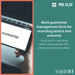 Bank Guarantees Management Template for Excel Tracking