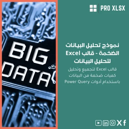 نموذج تحليل البيانات الضخمة - قالب Excel لتحليل البيانات