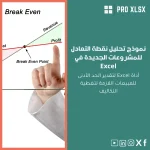 نموذج تحليل نقطة التعادل للمشروعات الجديدة في Excel