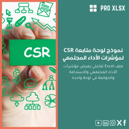 نموذج لوحة متابعة CSR لمؤشرات الأداء المجتمعي