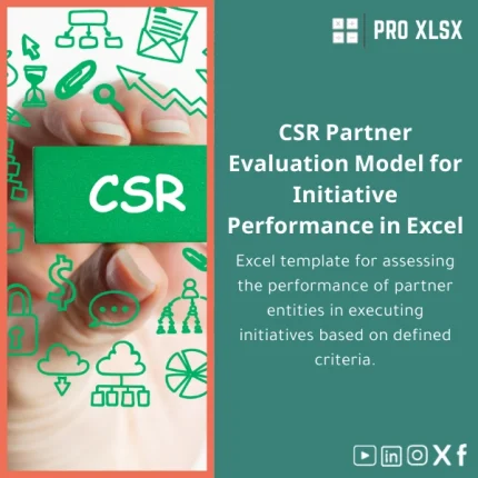 CSR Partners Evaluation Template - Excel Tool for Performance Assessment