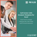 Call Center Calls Analysis Template for Excel