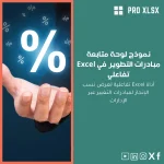 نموذج لوحة متابعة مبادرات التطوير في Excel تفاعلي