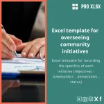 Community Initiatives Management Template for Excel
