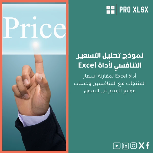 Competitive-Pricing-Analysis-ar424 نموذج تحليل التسعير التنافسي لأداة Excel - الصورة 1