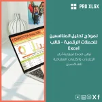 نموذج تحليل المنافسين للحملات الرقمية - قالب Excel