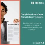 Complaints Root-Cause Analysis Excel Template