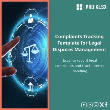 Complaints Tracking Template for Legal Disputes Management