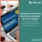 Compliance Violations Monitoring Template for Excel Logging