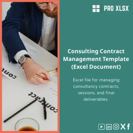 Consulting Contracts Template for Managing Deliverables in Excel