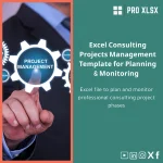 Excel Consulting Projects Management Template for Planning & Monitoring