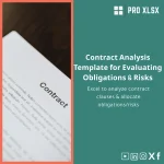 Contract Analysis Template for Evaluating Obligations & Risks
