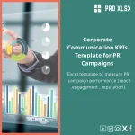 Corporate Communication KPIs Template for PR Campaigns