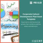 Corporate Culture Development Plan Excel Template
