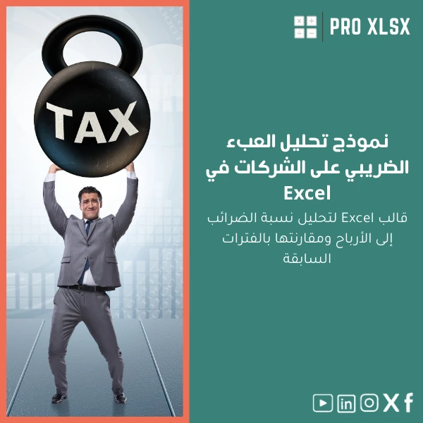 Corporate-tax-burden-template-ar73 نموذج تحليل العبء الضريبي على الشركات في Excel - الصورة 1