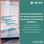 Creative Deliverables Schedule Template for Projects & Campaigns