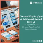 نموذج مقارنة التصميمات الإبداعية لتقييم الخيارات في Excel