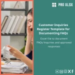 Customer Inquiries Register Template for Documenting FAQs