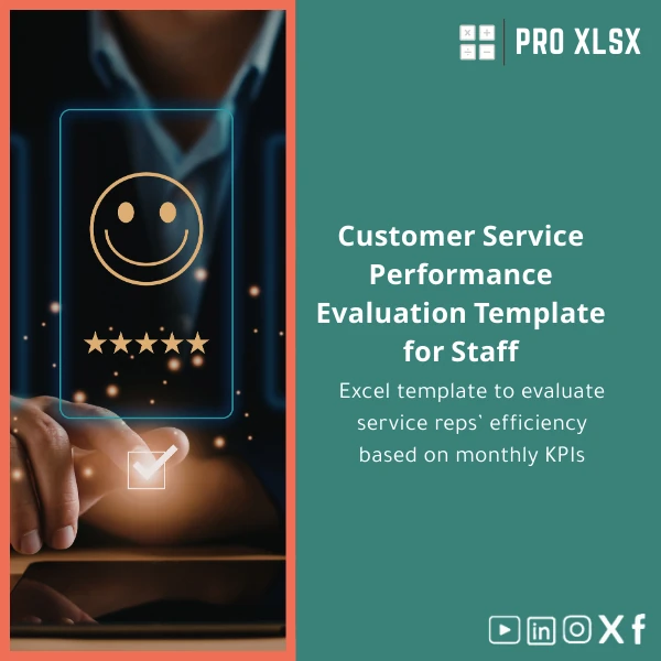 Customer-service-performance-evaluation-template-en460 Customer Service Performance Evaluation Template for Staff - Image 1