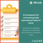 Daily Operations Tasks Template for Technicians Tracking