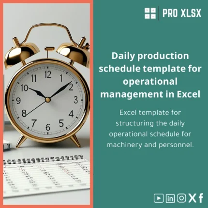 Excel Daily Production Schedule Template for Operations Management