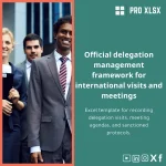 Delegations Management Template for International Visits and Meetings
