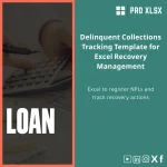 Delinquent Collections Tracking Template for Excel Recovery Management
