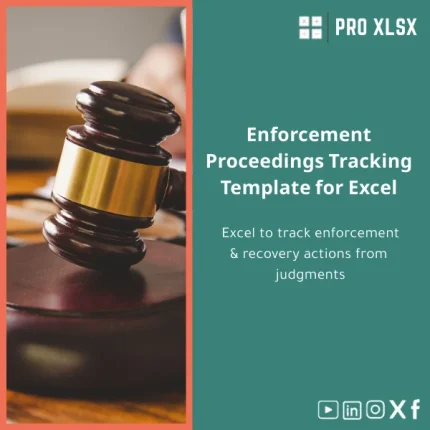 Enforcement Proceedings Tracking Template for Excel