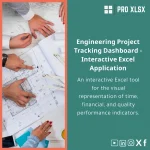 Interactive Engineering Projects Dashboard Template for Excel
