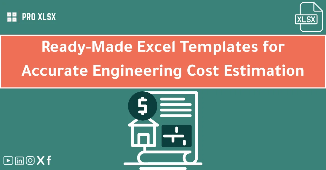 صورة تحتوي على عنوان المقال حول: " Engineering Templates for Cost Estimation" مع عنصر بصري معبر