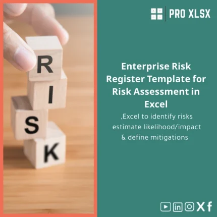Enterprise Risk Register Template for Risk Assessment in Excel