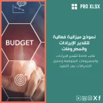 نموذج ميزانية فعالية لتقدير الإيرادات والمصروفات