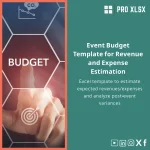 Event Budget Template for Revenue and Expense Estimation
