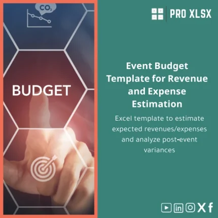 Event Budget Template for Revenue and Expense Estimation