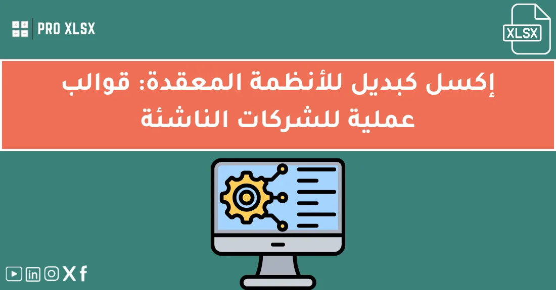 صورة تحتوي على عنوان المقال حول: " قوالب للشركات الناشئة تسهل الإدارة وتنظم العمل" مع عنصر بصري معبر
