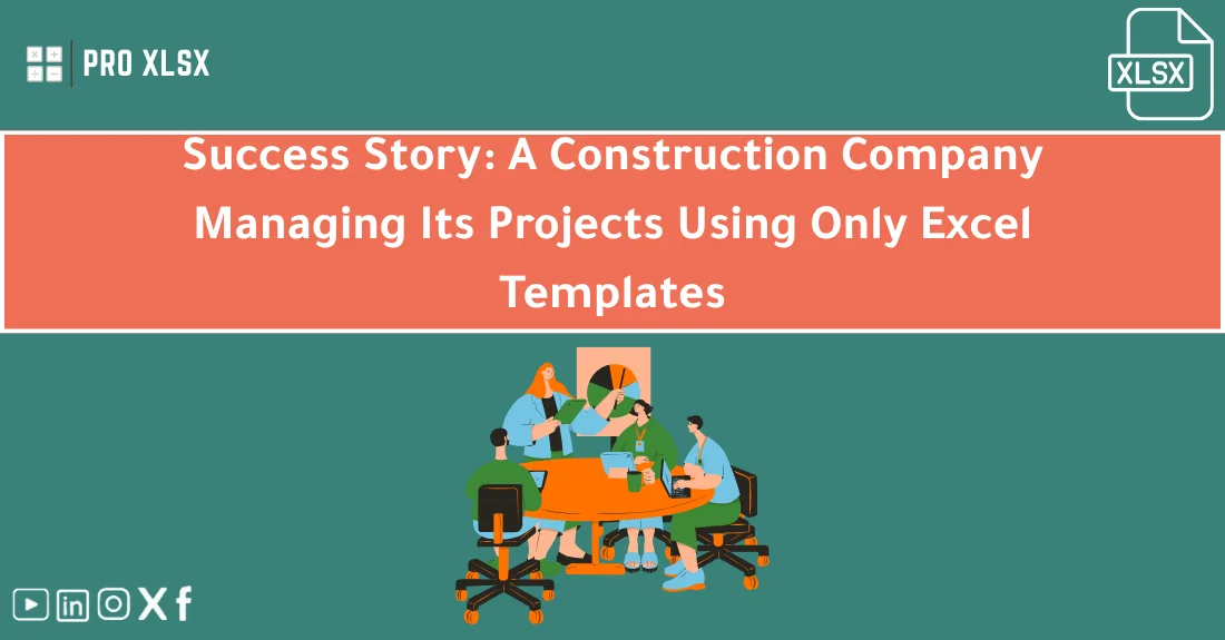 صورة توضيحية تحتوي على عنوان المقال حول : " Excel for Engineering Projects: Success Story" مع عنصر بصري معبر