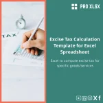 Excise Tax Calculation Template for Excel Spreadsheet