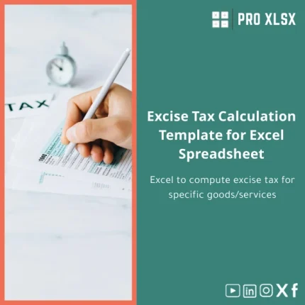 Excise Tax Calculation Template for Excel Spreadsheet
