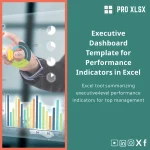 Executive Dashboard Template for Performance Indicators in Excel