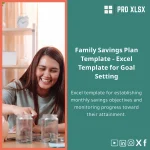 Family Savings Plan Template for Goals & Progress Tracking