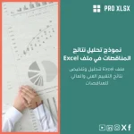 نموذج تحليل نتائج المناقصات في ملف Excel