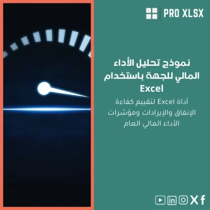 نموذج تحليل الأداء المالي للجهة باستخدام Excel