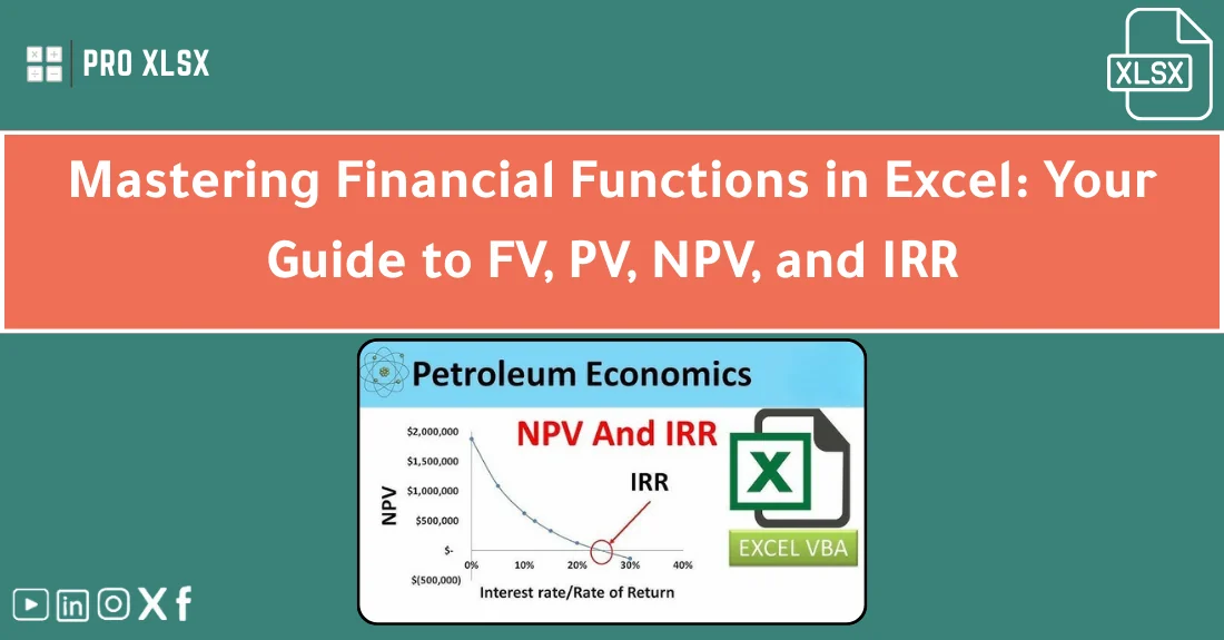 صورة تحتوي على عنوان المقال حول: " Master Financial Functions in Excel: FV