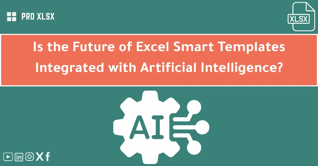 صورة تحتوي على عنوان المقال حول: " Discover the Future of Templates in Excel AI Integration" مع عنصر بصري معبر