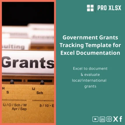 Government Grants Tracking Template for Excel Documentation