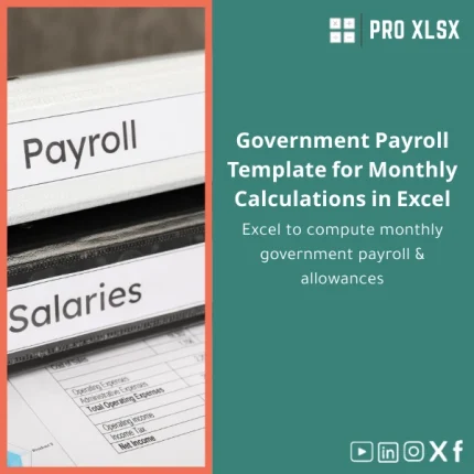 Government Payroll Template for Monthly Calculations in Excel