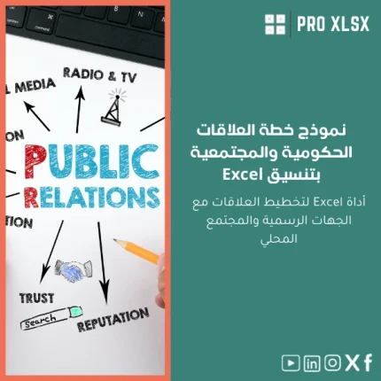 نموذج خطة العلاقات الحكومية والمجتمعية بتنسيق Excel
